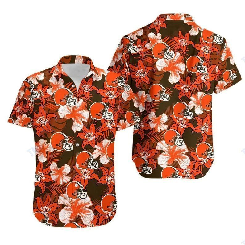 Cleveland Browns Hawaiian Shirts / Cleveland Browns Aloha Shirt / Gift For Cleveland Browns Lover / Cleveland Browns Hawai Shirt - Product by Prowallart Shop