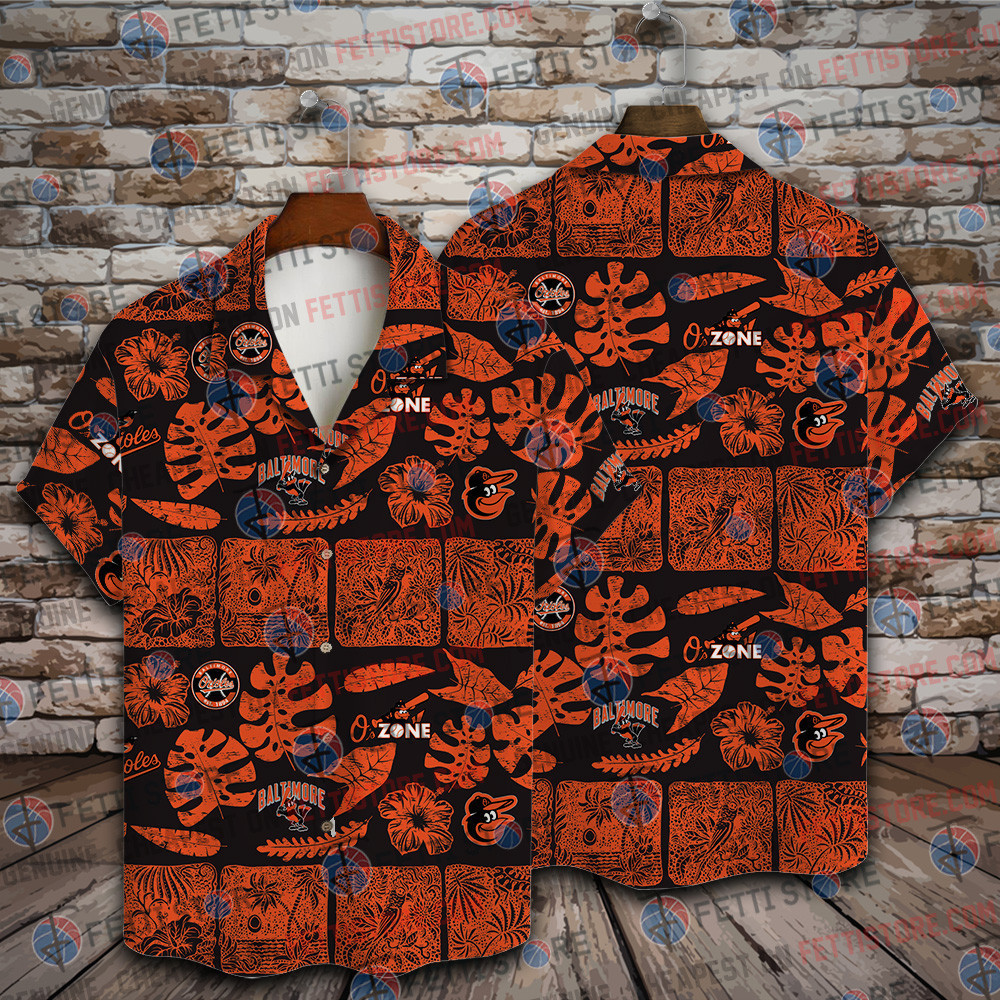 Baltimore Orioles Leave And Beach Vintage Pattern Hawaiian Shirt