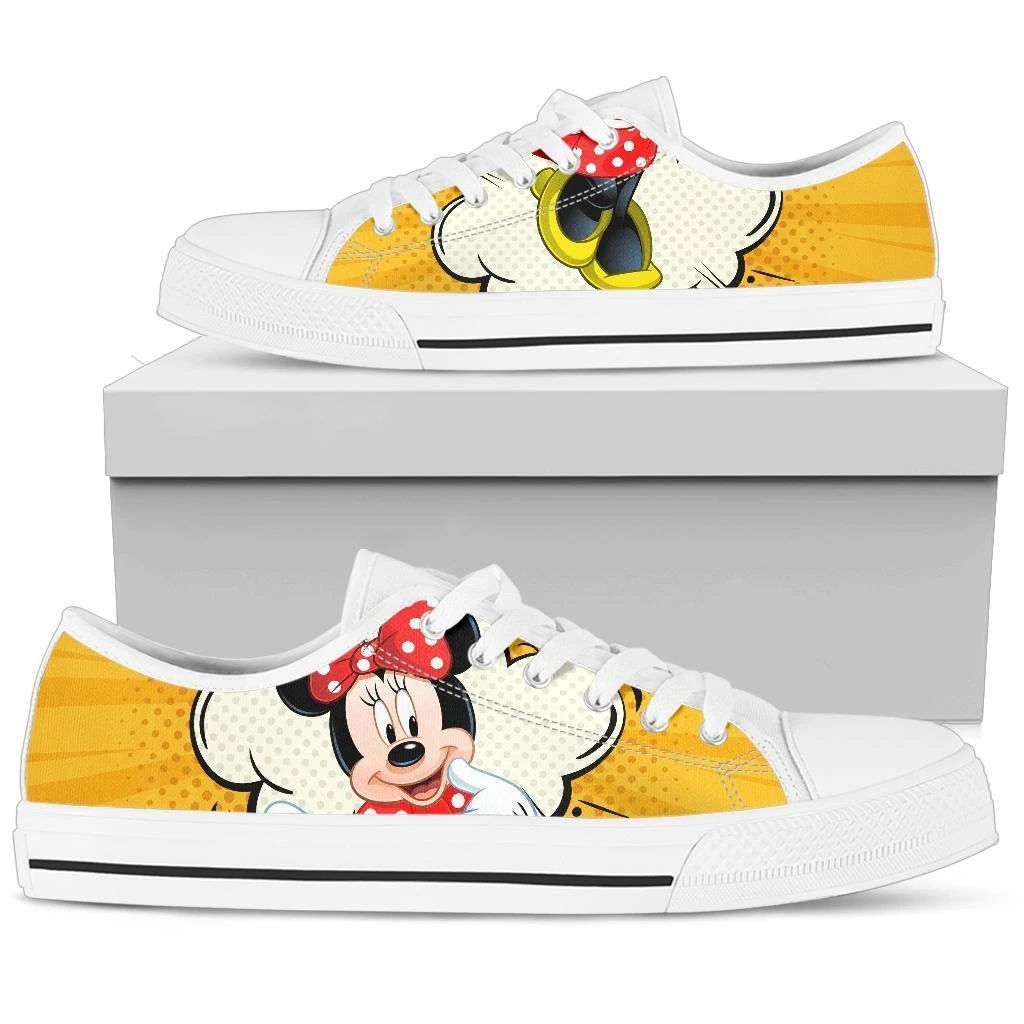 Minnie Mouse Sneakers Low Top Shoes Low Top Shoes Va95 Bespoketshirt