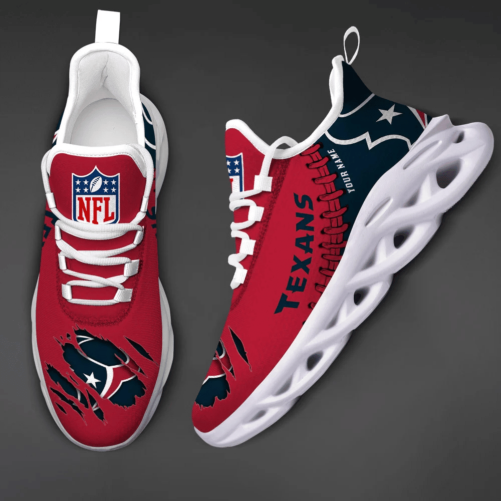 Houston Texans Max Soul Sneakers Personalized APCN MS4200