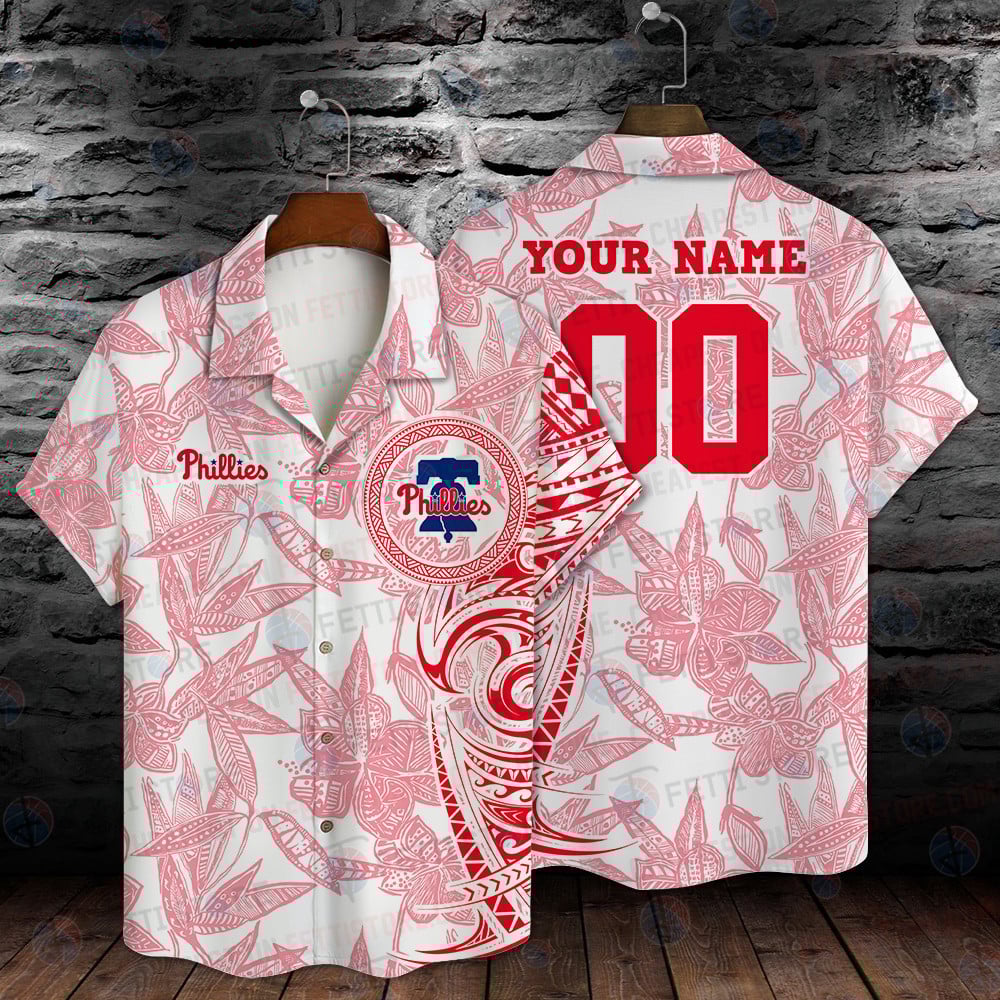 Philadelphia Phillies Mlb Summer Pattern Stm Custom Hawaiian Shirt