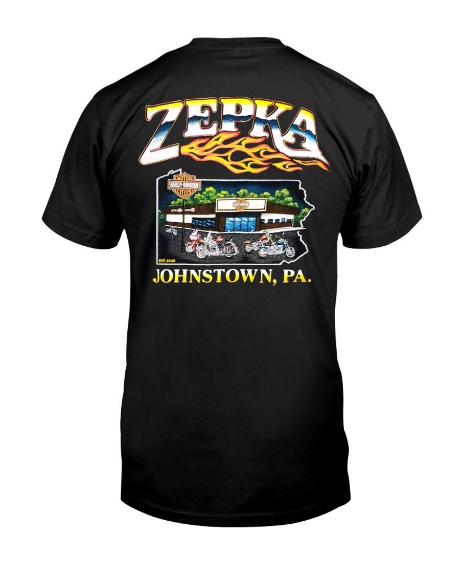 Zepka Harley Davidson T Shirt Vintage 90S Johnstown Pennsylvania T Shirt 062921