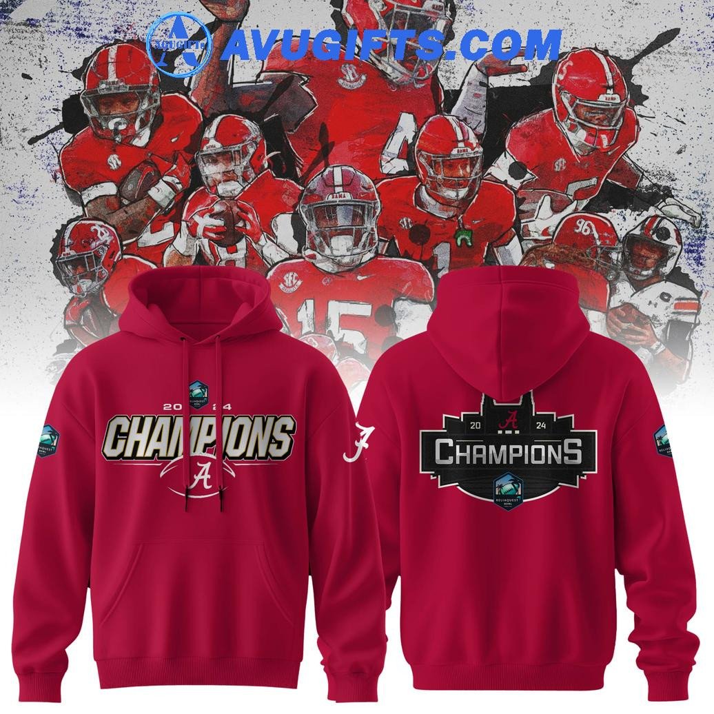 Alabama Crimson Tide Football 2024 Reliaquest Bowl Champions Limited Edition Hoodie – Zip Hoodie 3D Aop Shirt