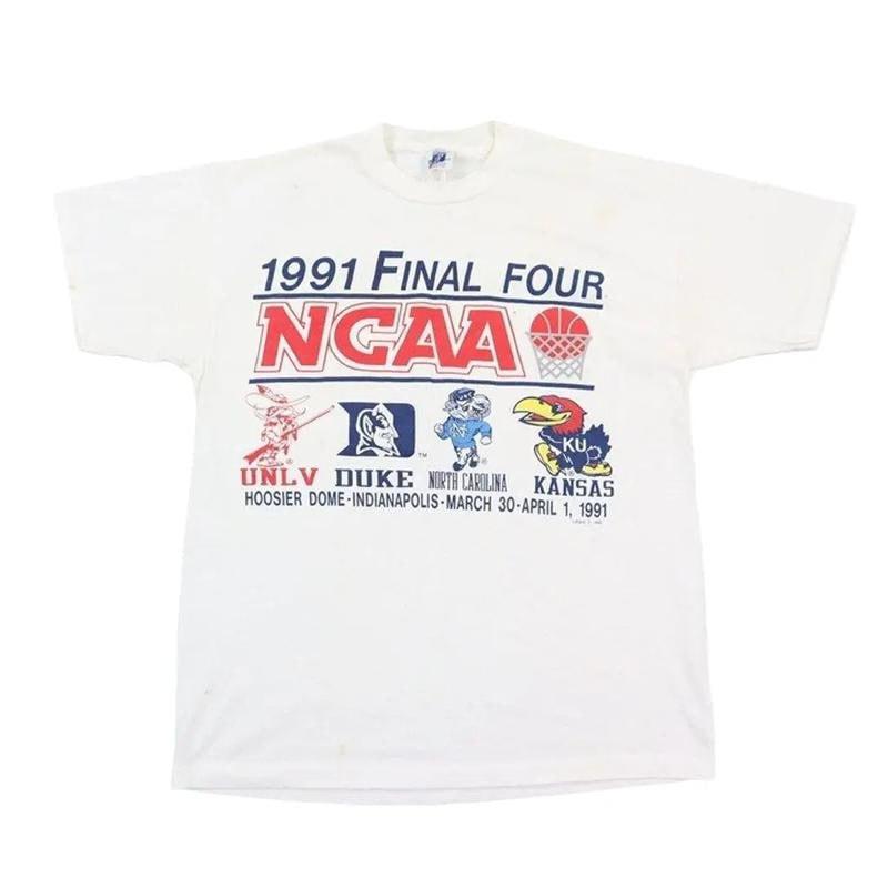 Duke Univ Unc Kansas 1991 Final Four Ncaa Basketball T-shirt