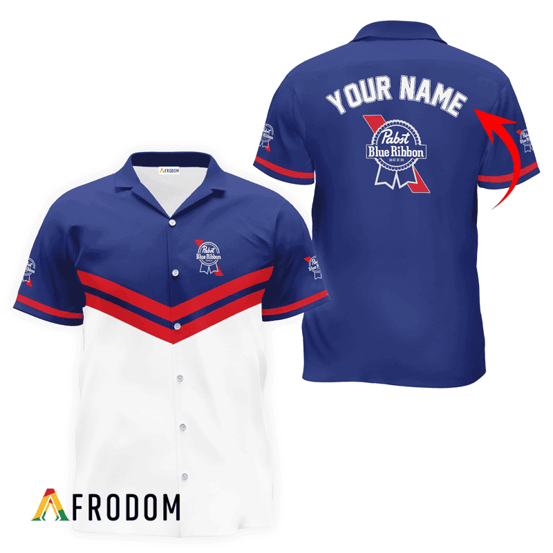 Personalized Pabst Blue Ribbon Tennis Hawaiian Shirt