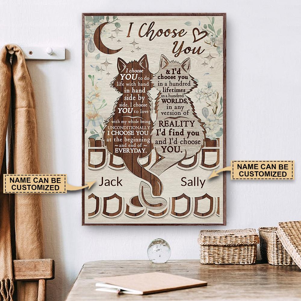 Personalized Cat I Choose You Poster