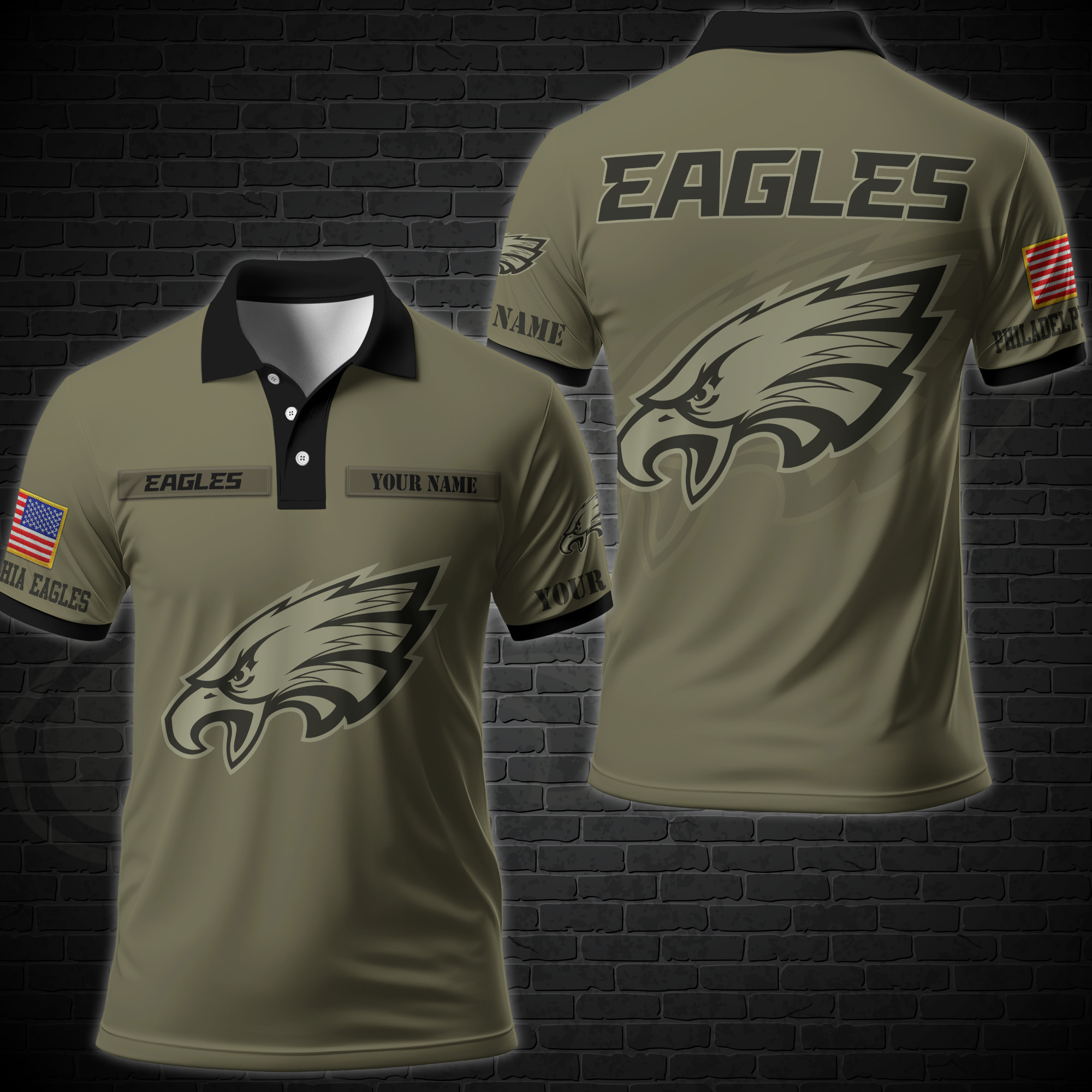 Philadelphia Eagles Polo Shirt Custom Your Name, Sport Team Polo, Sport Lover Gifts Etrg-51515 Shirtstore24H