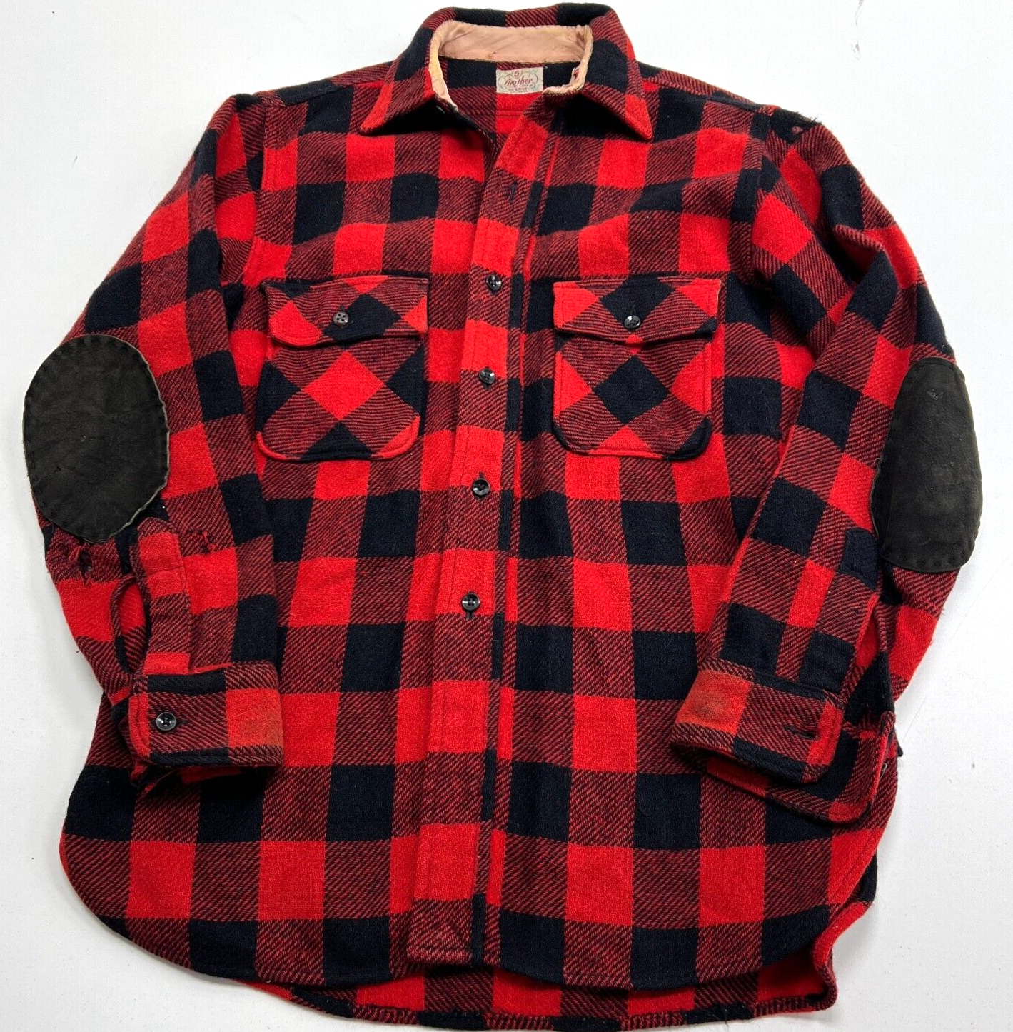 5 Brother Union Made Buffalo Plaid Shirt Jacket Vintage 1950s Size Medium READ  - Foxyshop Fashion