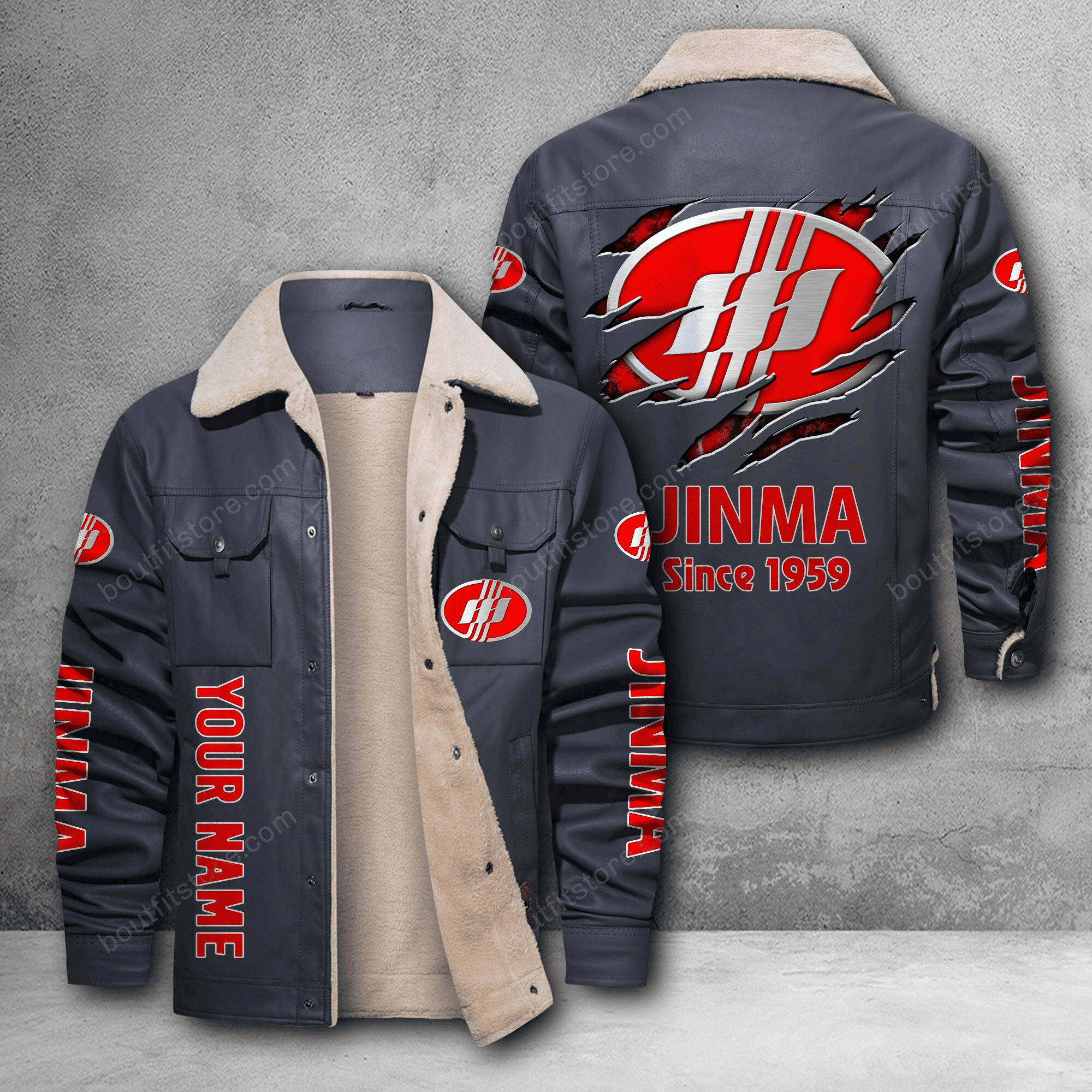 Jinma DMH Custom Name Stand Collar Jacket