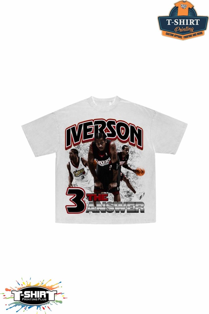 Vintage Allen Iverson The Answer Philadelphia 76Ers Shirt