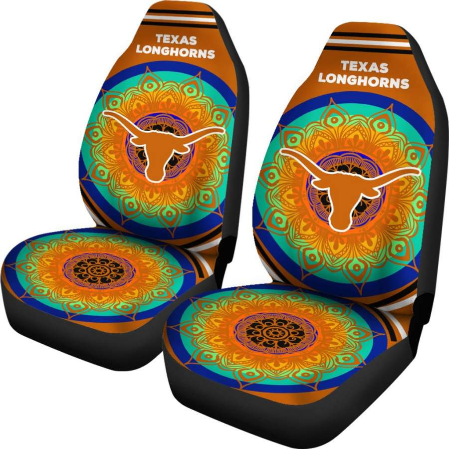 Unique Magical And Vibrant Texas Longhorns Car Seat Covers CSC3704