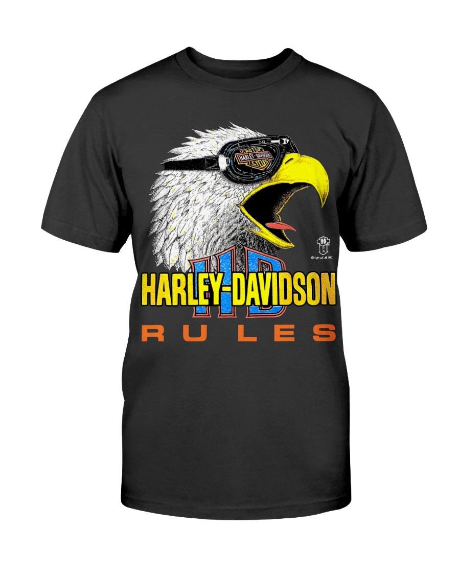 Vintage 90S Harley Davidson Bald Eagle T Shirt 081321