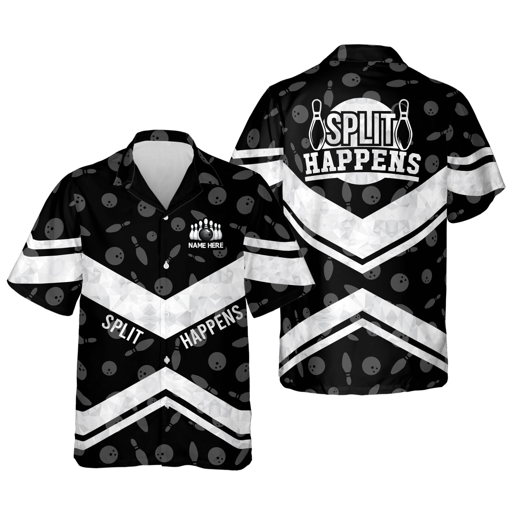 Split Happens Bowling  Hawaiian Shirt For Men And Women, Summer Gift For Bowling Team Shirt