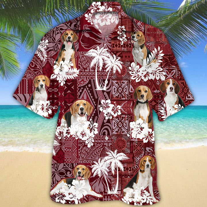 Beagle Hawaiian Shirt, Hawaiian Shirts Short Sleeve For Dog Lovers