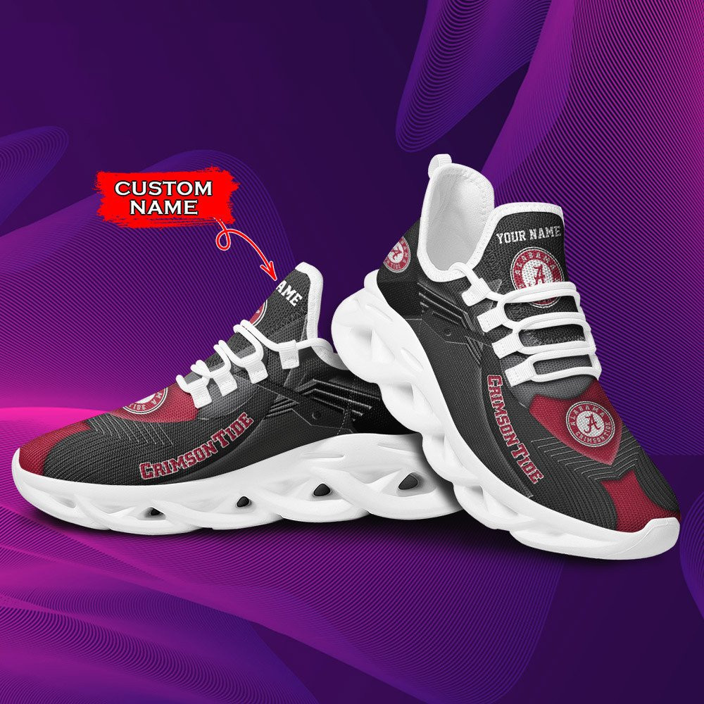 Alabama Crimson Tide Personalized Clunky Sneaker Max Soul Shoes 1604