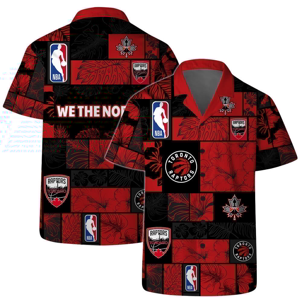 Toronto Raptors National Basketball Association Aop Hawaiian Shirt Pattern
