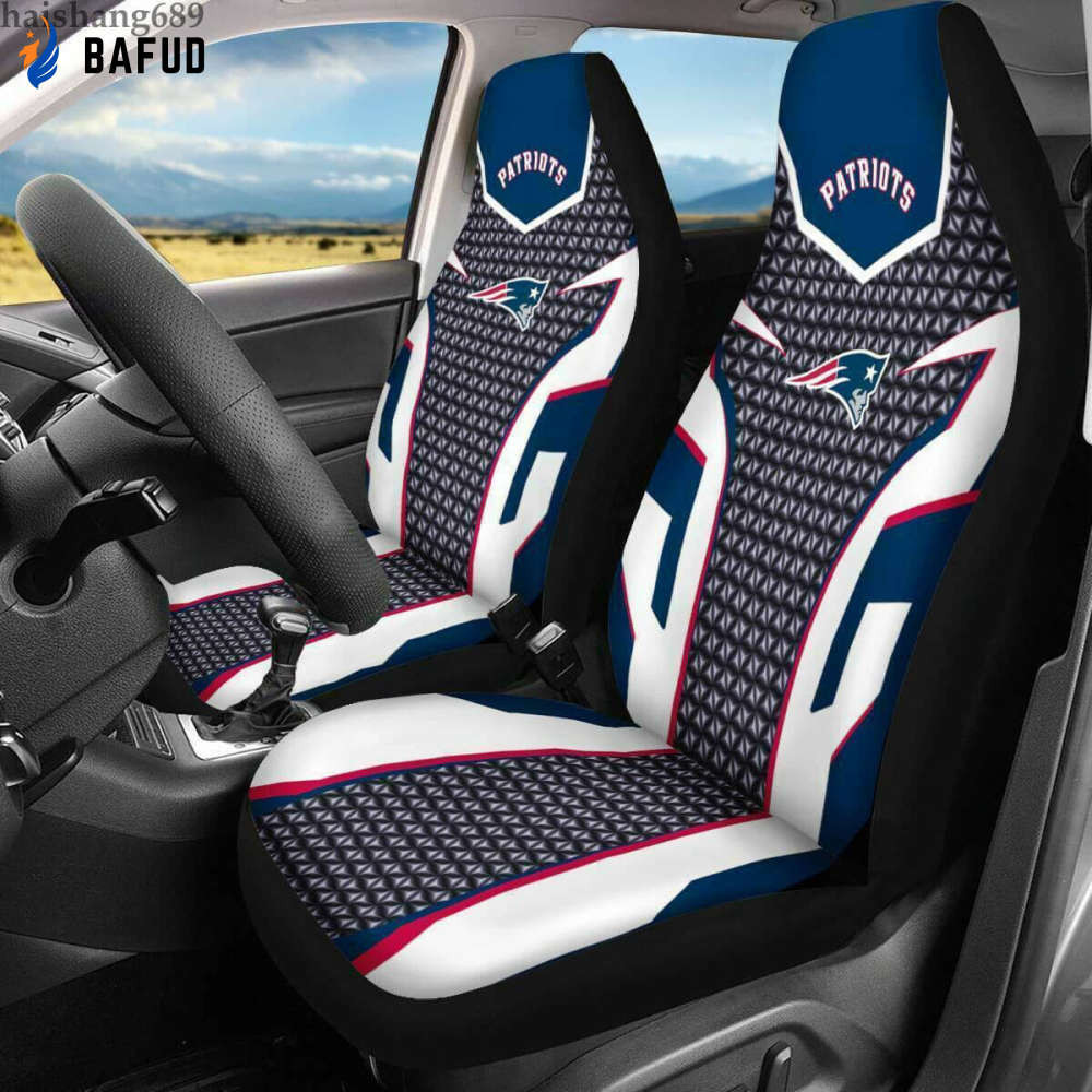 New England Patriots Lover White Car Seat Cover Set CSC2751