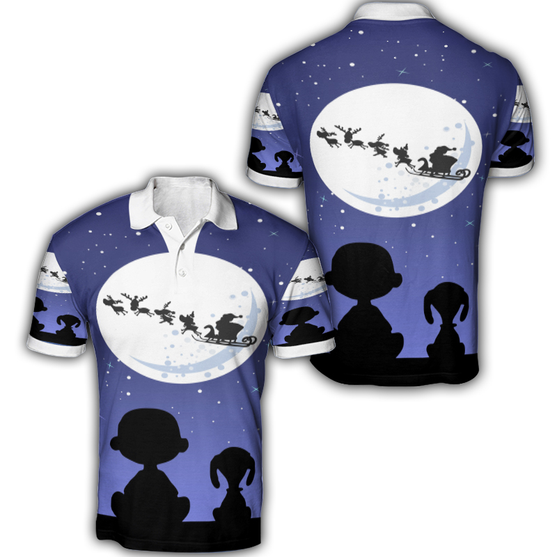 Peanut Snoopy Charlie13 3D All Over Print Polo Shirt Amitytees