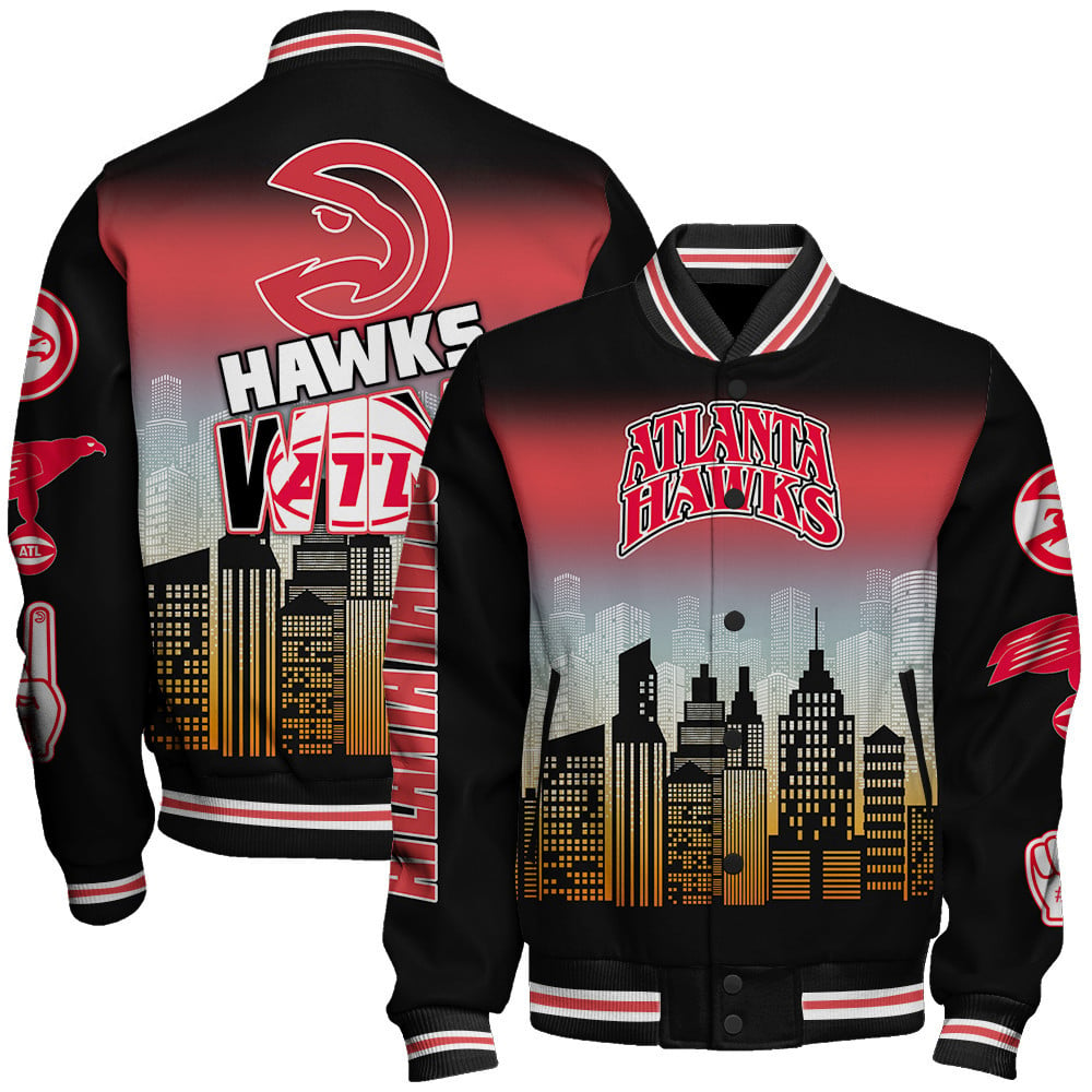 Atlanta Hawks National Basketball Association AOP Varsity Jacket STM Ver 05