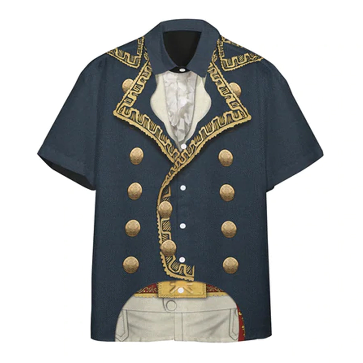 3D Marquis De Lafayette Custom Short Sleeve Hawaiian Shirt, Hawaiian Shirt For Men, Women