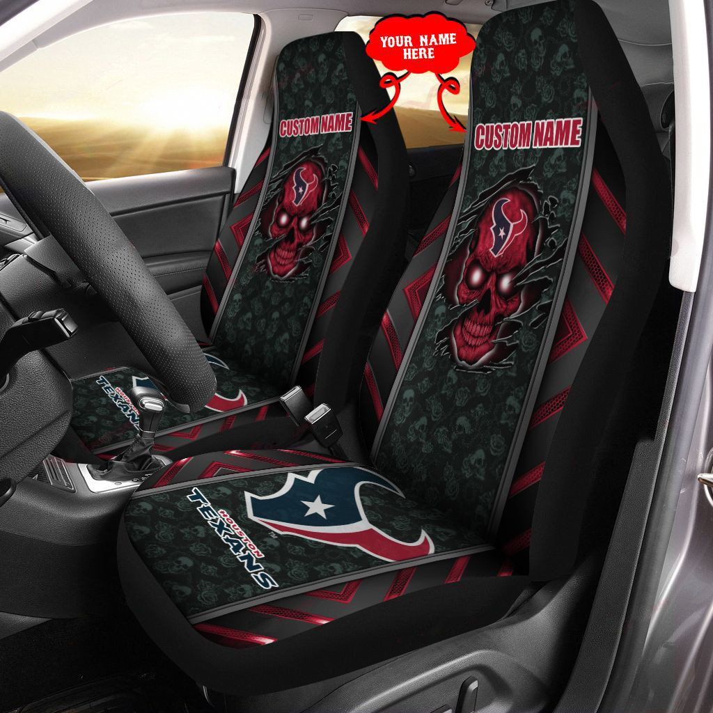 Houston Texans Personalized Car Seat Cover Set CSC4287