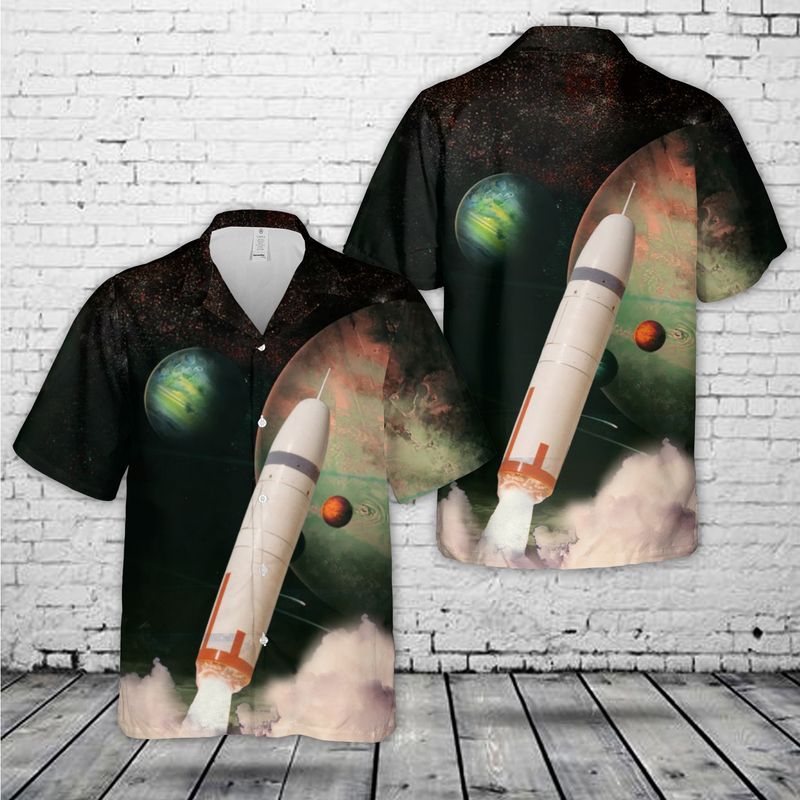 Us Navy Ugm-96 Trident I American Submarine-Launched Ballistic Missile (Slbm) Hawaiian Shirt