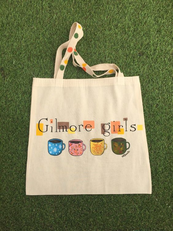 Gilmore girls Tote Bag N145, Canvas Tote Bags, Tote Bag Design, Tote Bag Idea