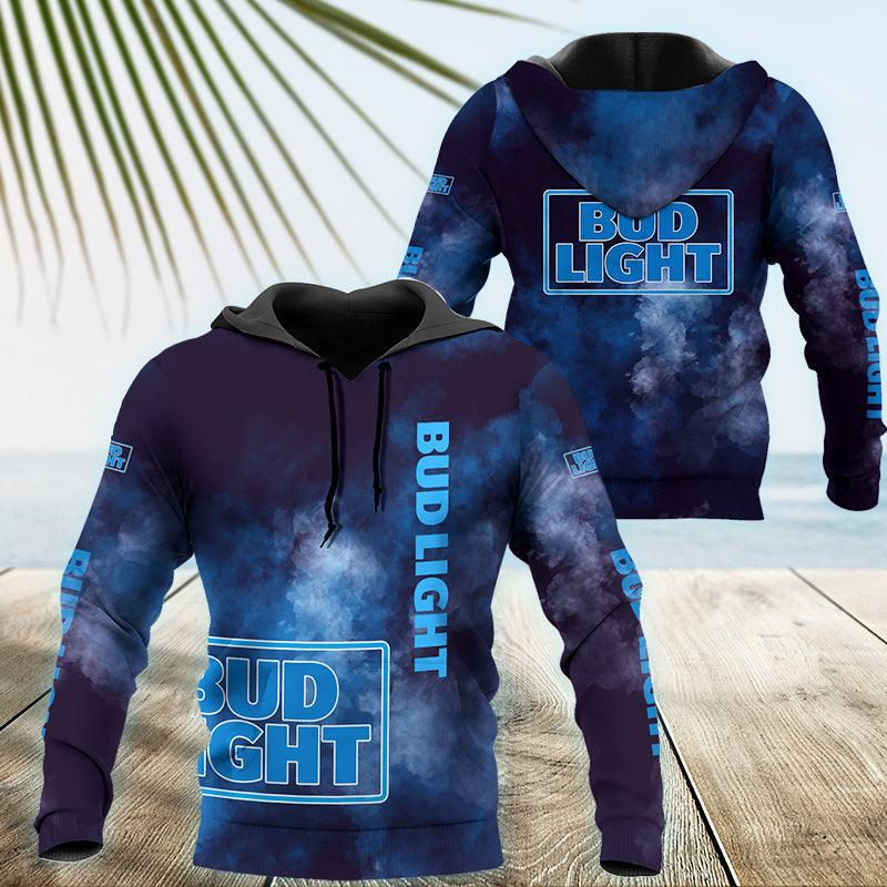 Bud Light Colorful Smoke Hoodie & Zip Hoodie