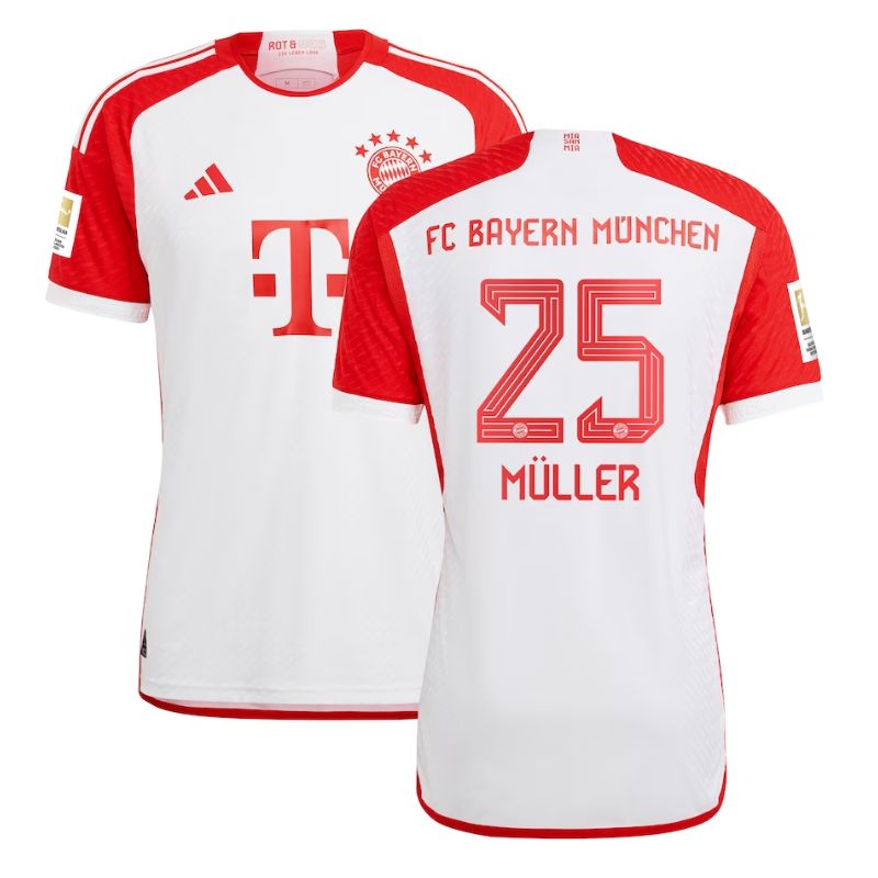 Thomas Müller Bayern Munich 2023/24 Home Jersey – White