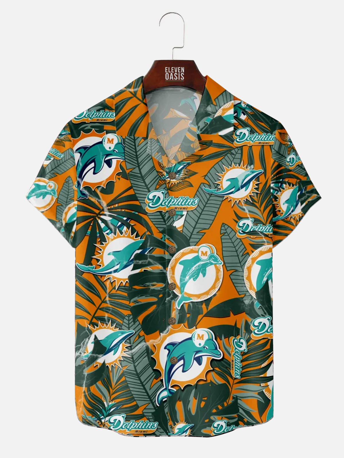 Miami Dolphins American Football Hawaiian Print Short Sleeve Shirt , Halloween Outfits, White Lie Shirts, Fall Shirts, Family Christmas Shirts, Fall Outfits Women - Premium Styles Kittyband