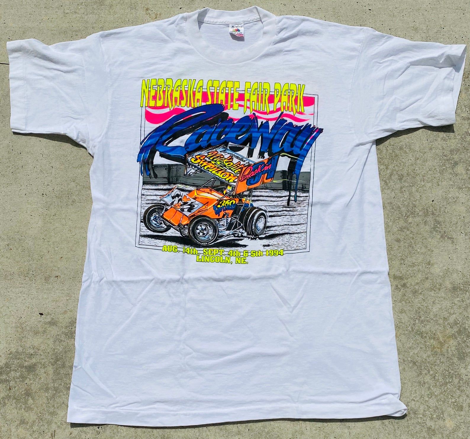 Vintage 1994 Nebraska State Fair Park Raceway Event Tee –