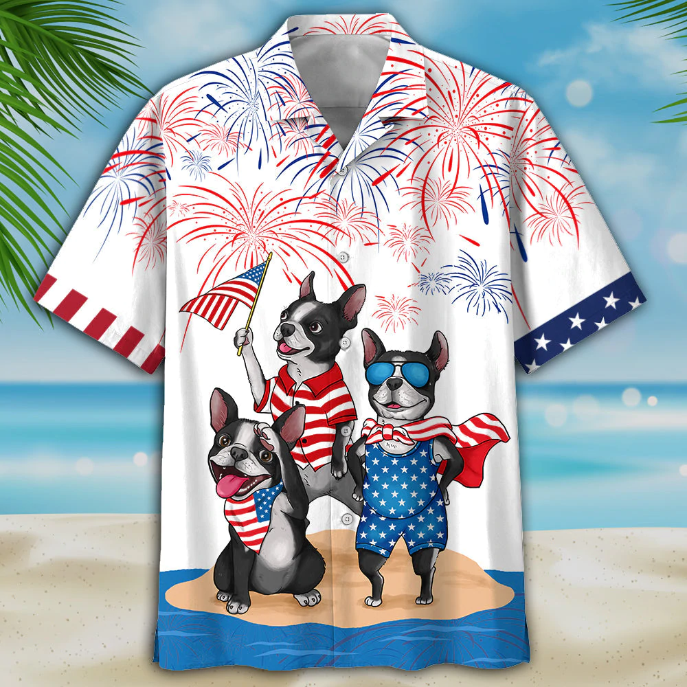 French Bulldog Hawaiian Shirt – Independence Is Coming, Usa Patriotic Hawaiian Shirt