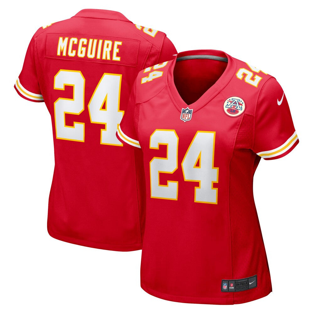 Women’S Kansas City Chiefs Elijah Mcguire Nike Red Game Player Jersey