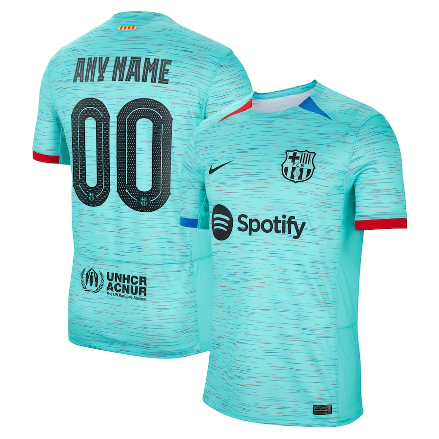 Barcelona Nike 2023/24 Third Custom Jersey – Aqua