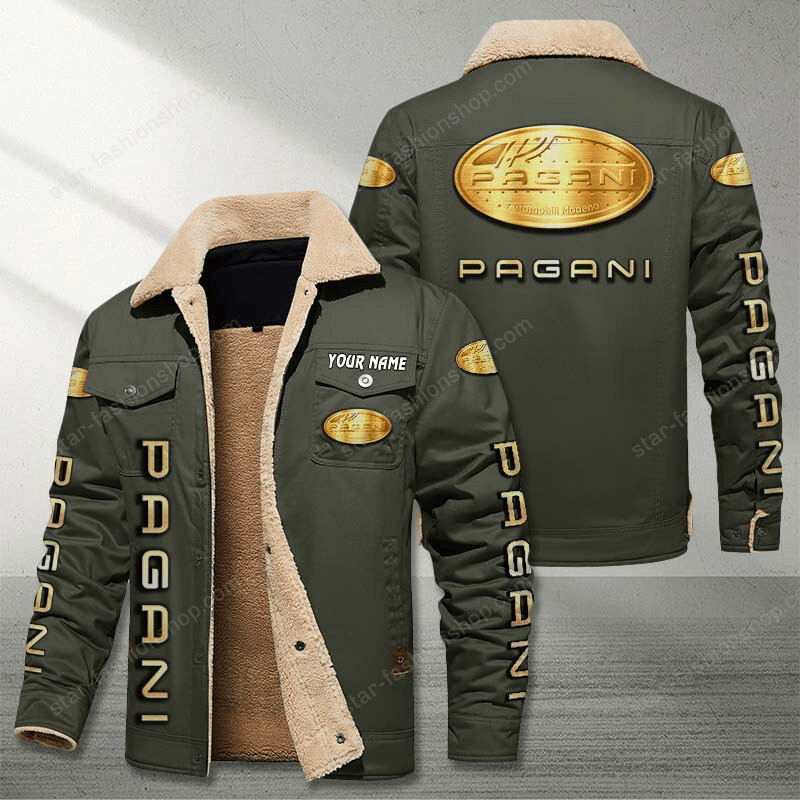 Pagani Green Custom Name Stand Collar Jacket