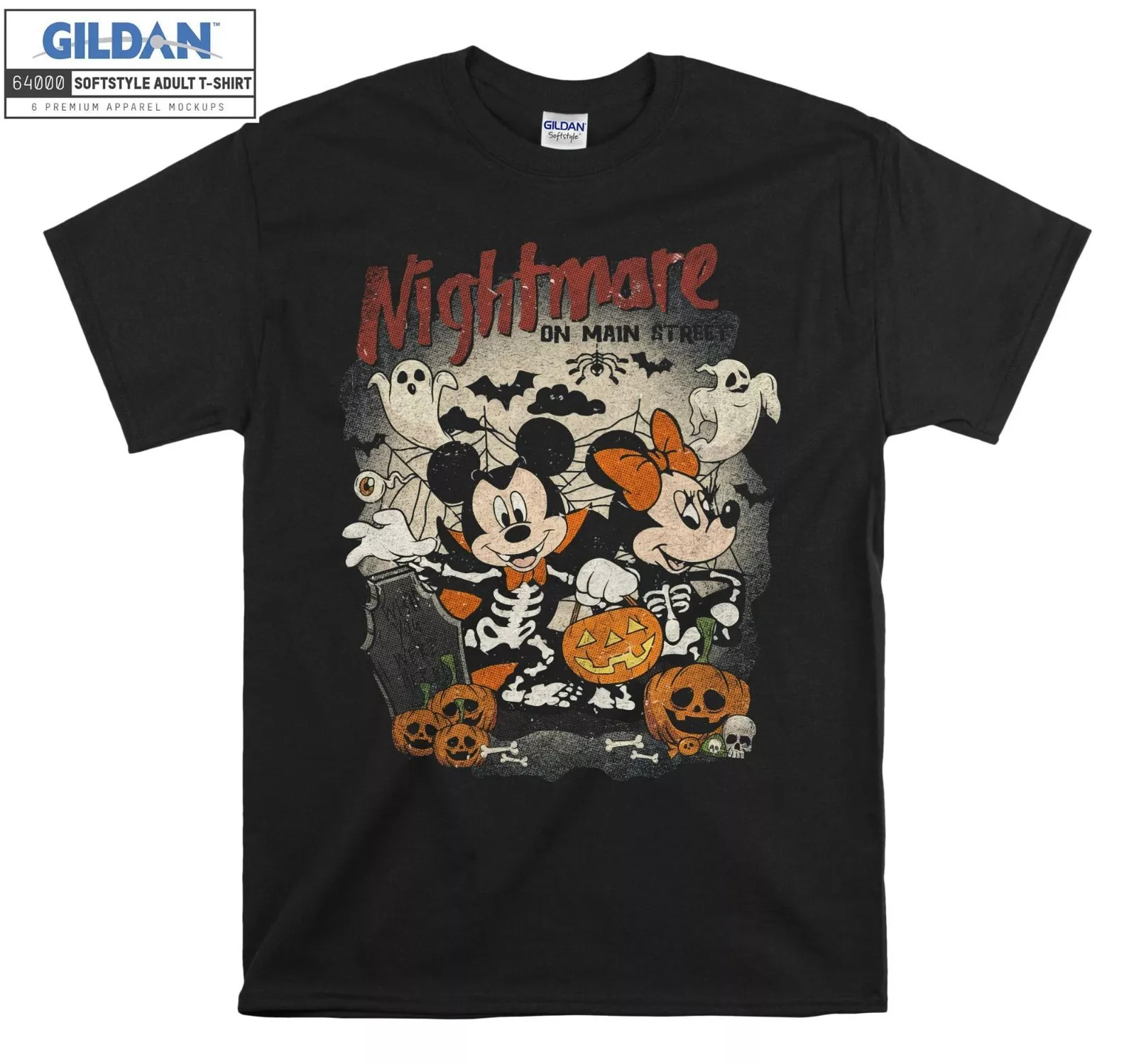 Vintage Mickey Minnie Halloween T-sh … fashionstation
