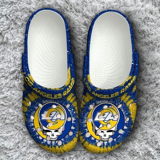 Los Angeles Rams Grateful Dead Pattern Crocss Classic Clogs Shoes Ver883