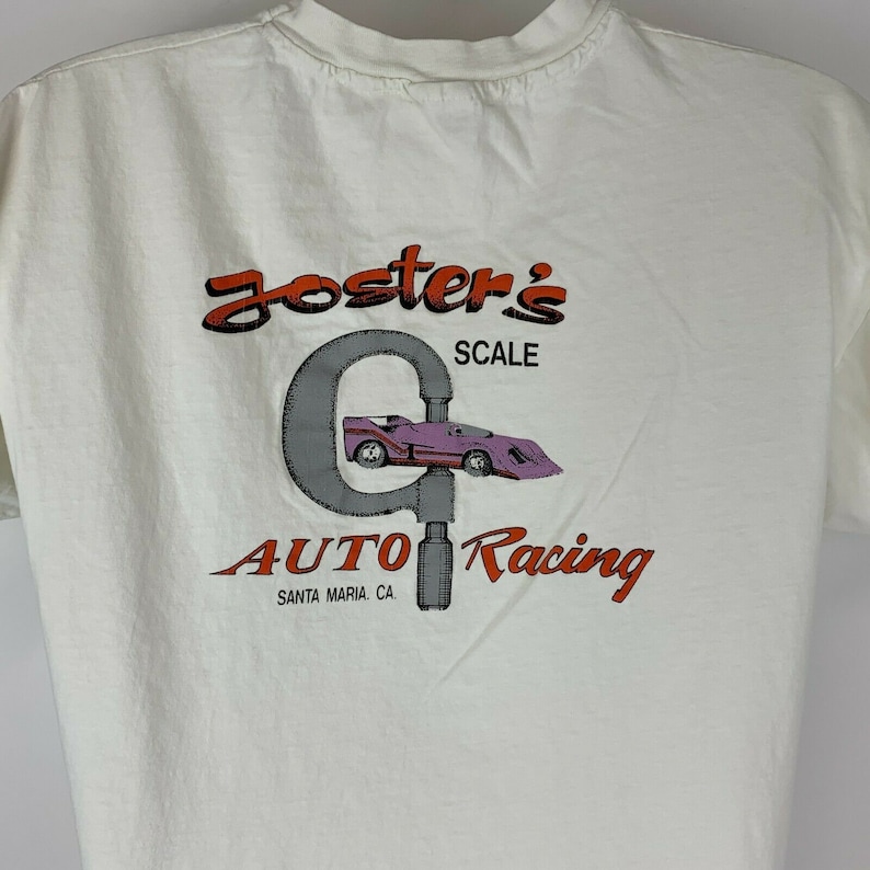 Fosters Scale Auto Racing ToyTech Vintage 80s T Shirt Slot Car Slotracing Tee