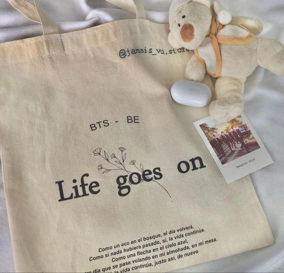 Tote bag Life goes on