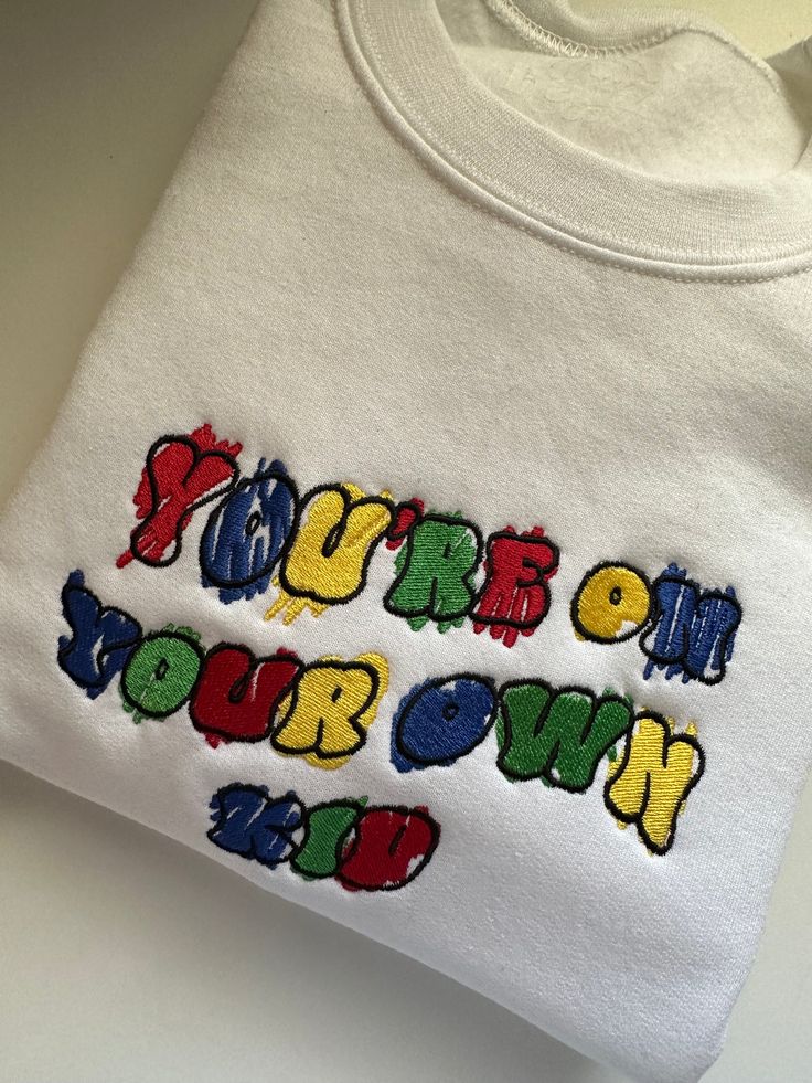 You’re On Your Own Kid embroidered sweatshirt