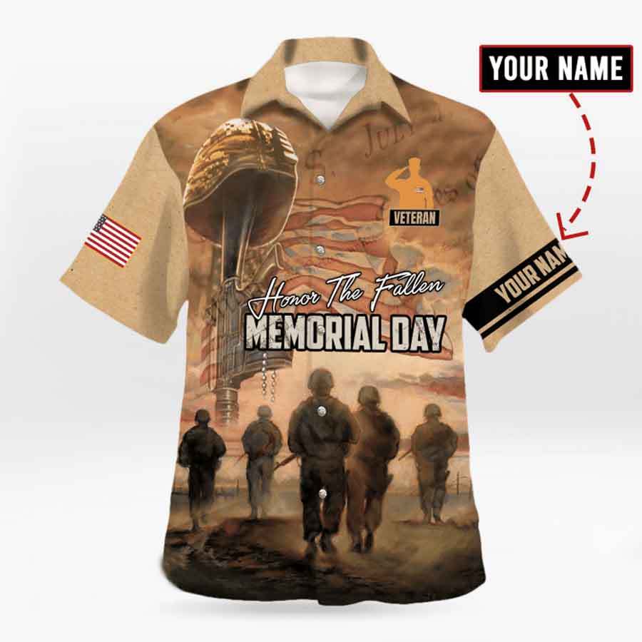 Us Veteran Memorial Hawaiian Shirt, Veteran Hawaii Shirt