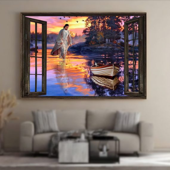 Jesus Through Window Canvas Posters …