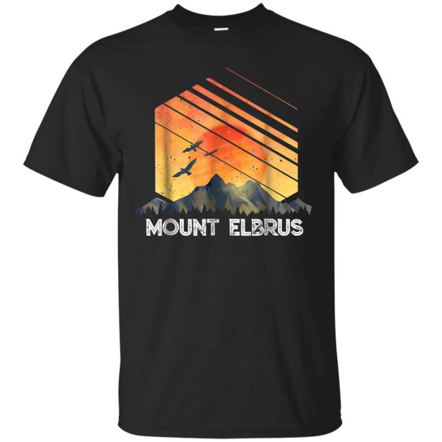 AGR Mount Elbrus Vintage Mountain Sunset 80s Shirt Jaq T-shirt