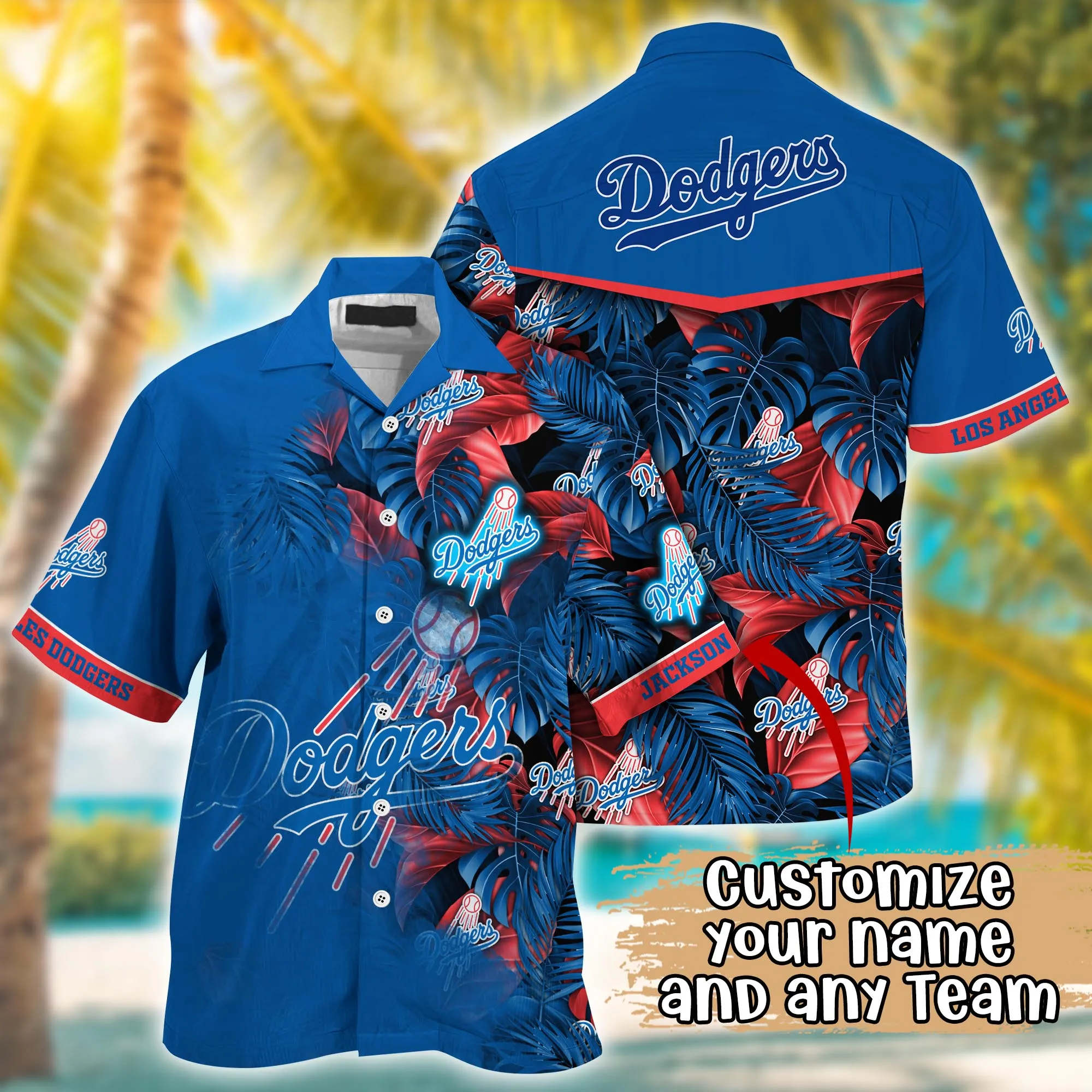 Los Angeles Dodgers Mlb Summer Hawaii Shirt And Tshirt Custom Aloha Shirt