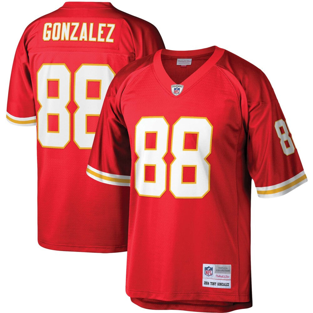 Men’S Kansas City Chiefs Tony Gonzalez Mitchell & Ness Red 2004 Legacy Replica Jersey