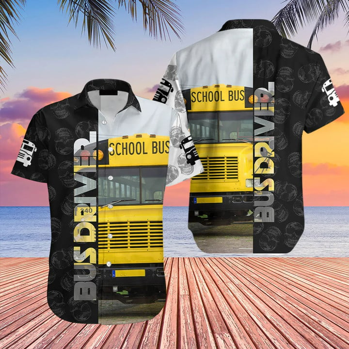 Bus Driver Summer Aloha Shirt, Bus Driver Hawaiian Shirt For Men, Bus Driver Lover Gifts