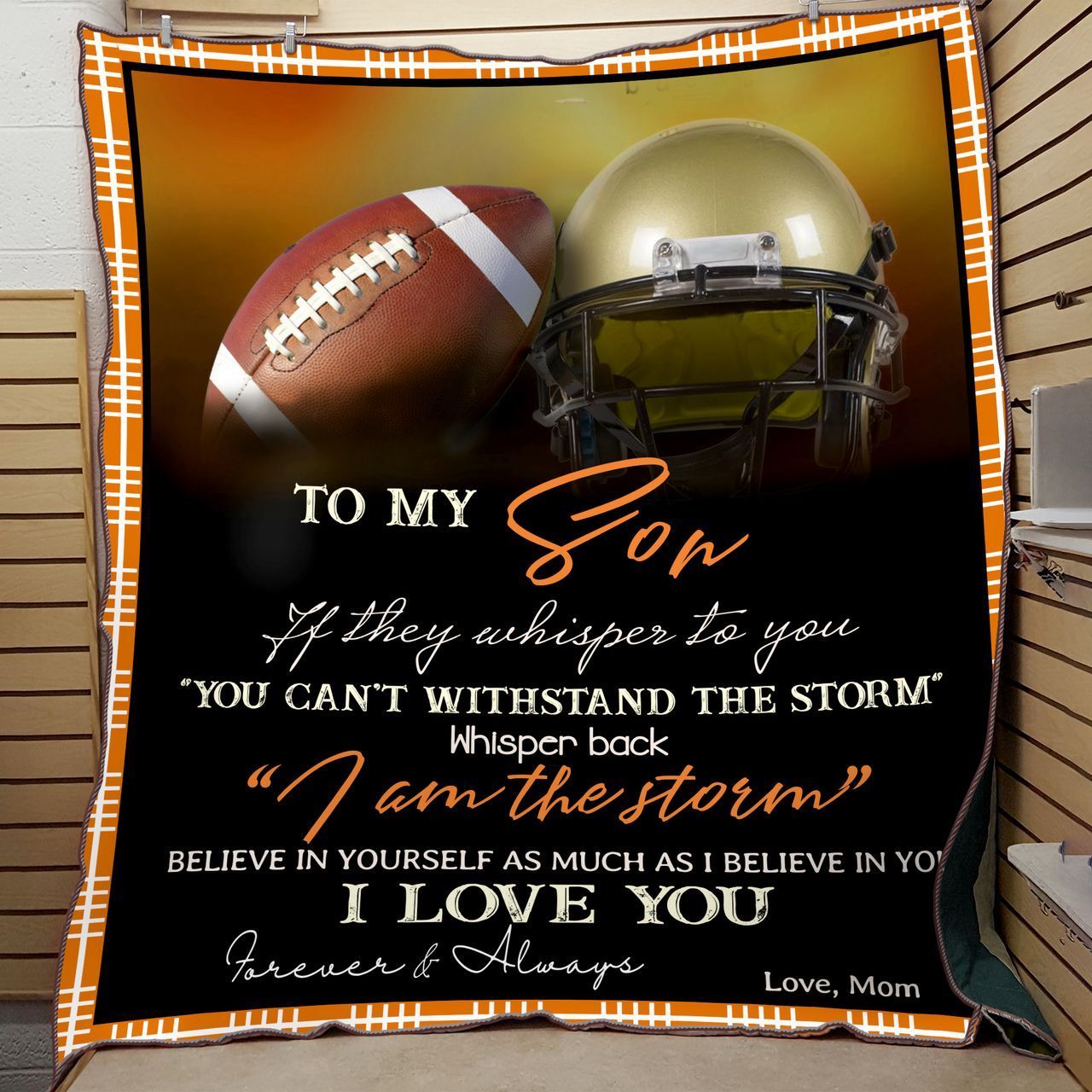 Personalized Rugby To My Son Fleece  &hellip;