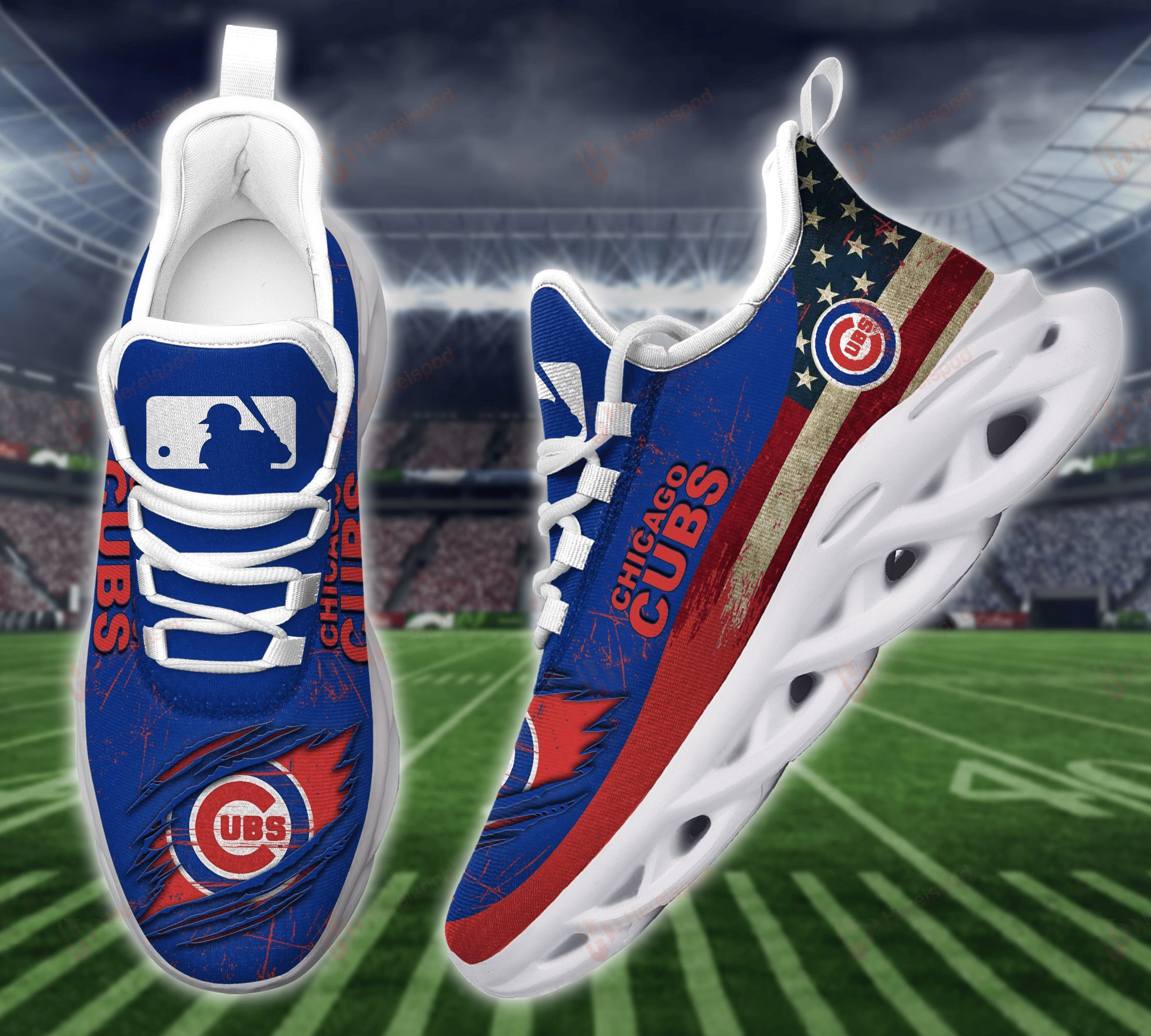 Chicago Cubs Max Soul Shoes Sport Sneakers Thms