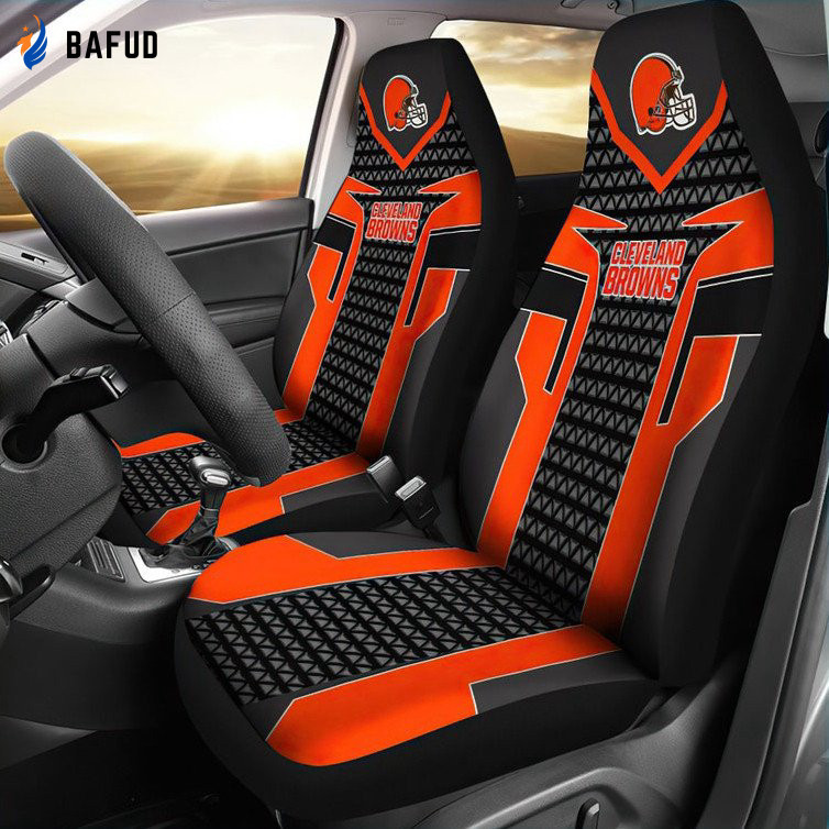 Cleveland Browns Car Seat Cover Set for Fan Gifts CSC7430