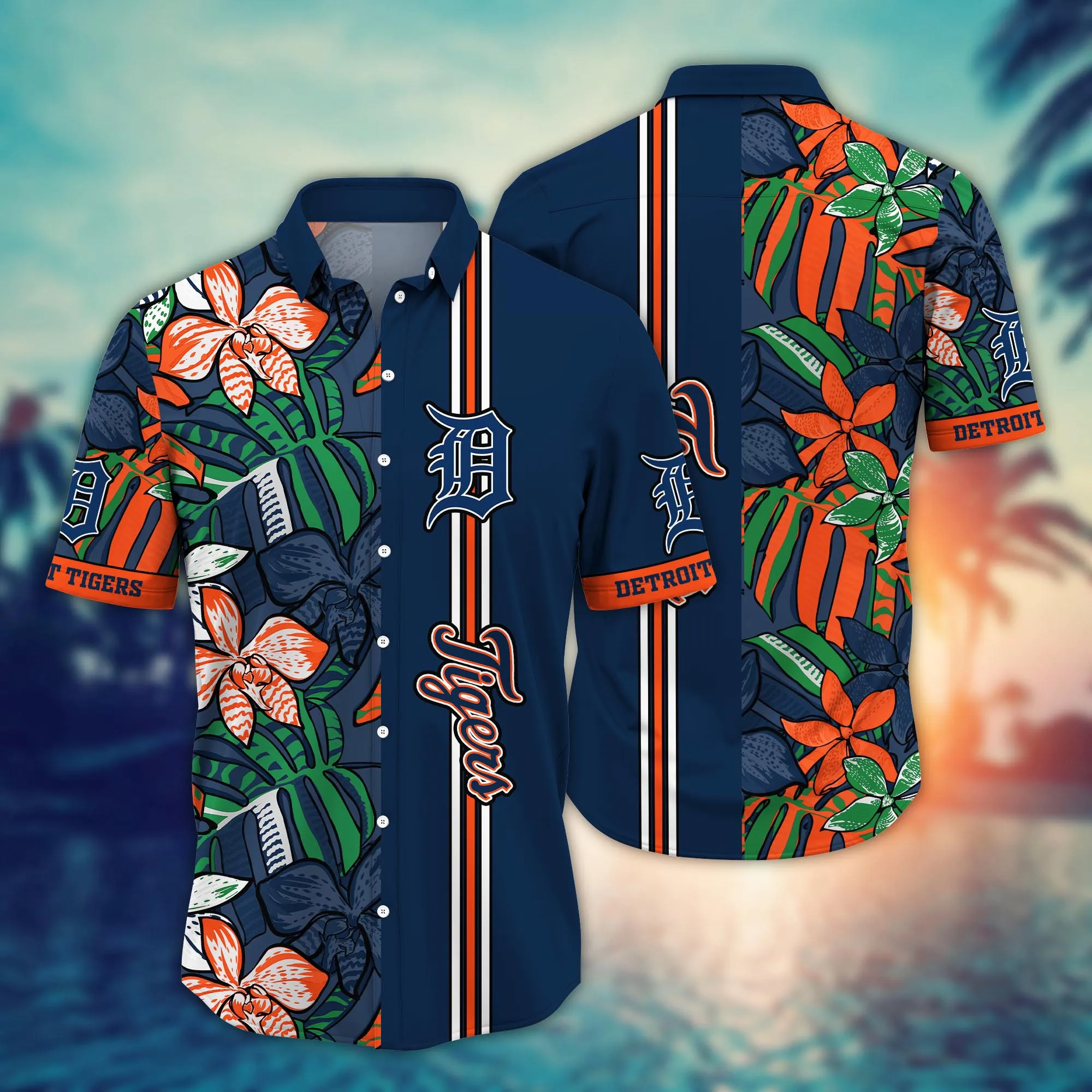 Detroit Tigers Mlb Hawaiian Shirt June Aloha Shirt